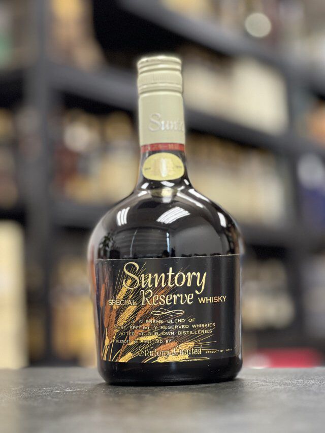 SUNTORY SPECIAL RESERVE WHISKY WHEAT LABEL